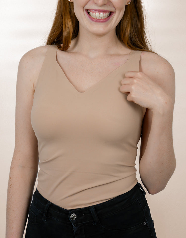Camiseta Braless - Ropa interior - sin mangas - sin costuras - ajusta la temperatura del cuerpo