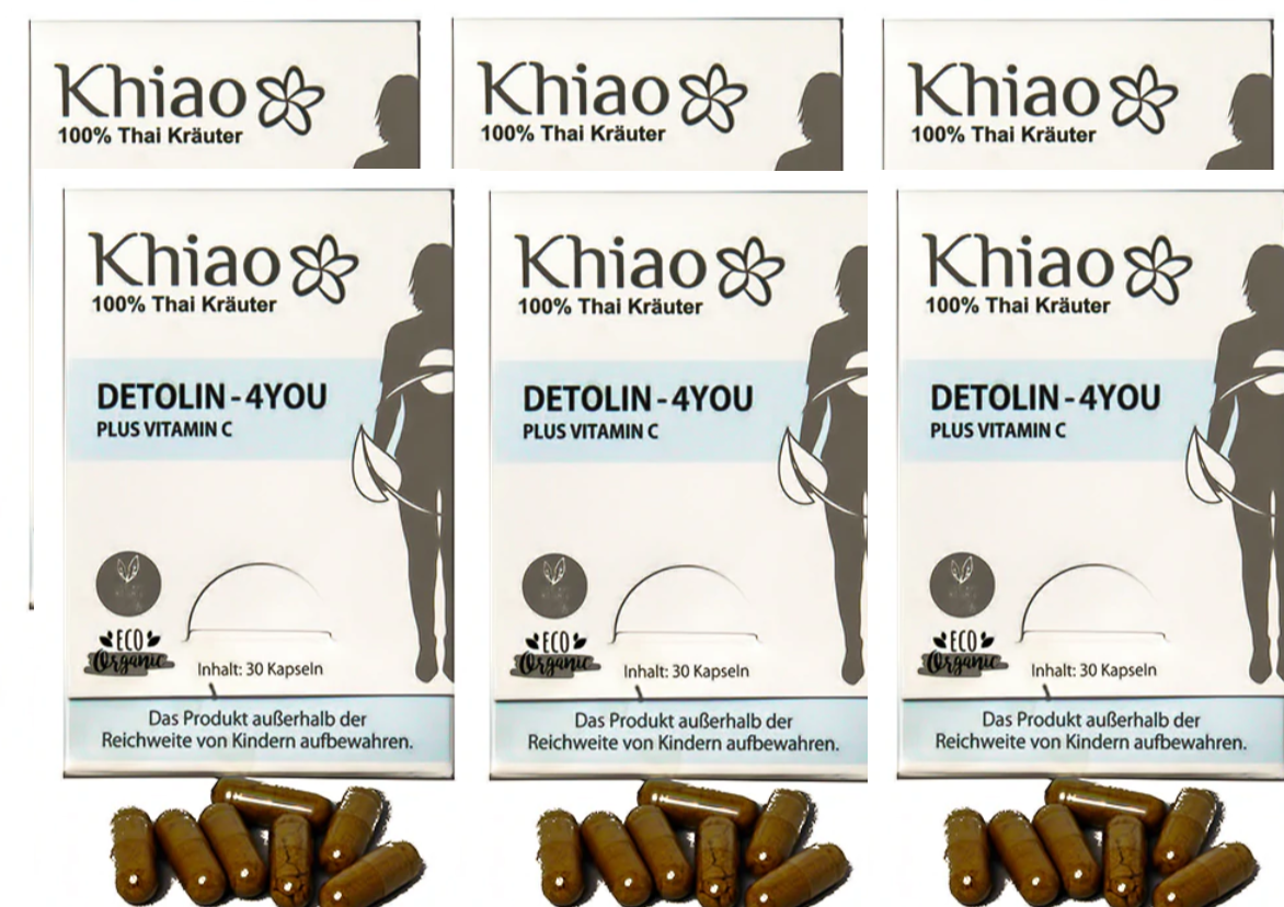 Khiao – Detolin 4you Cápsulas Detox con Vitamina C