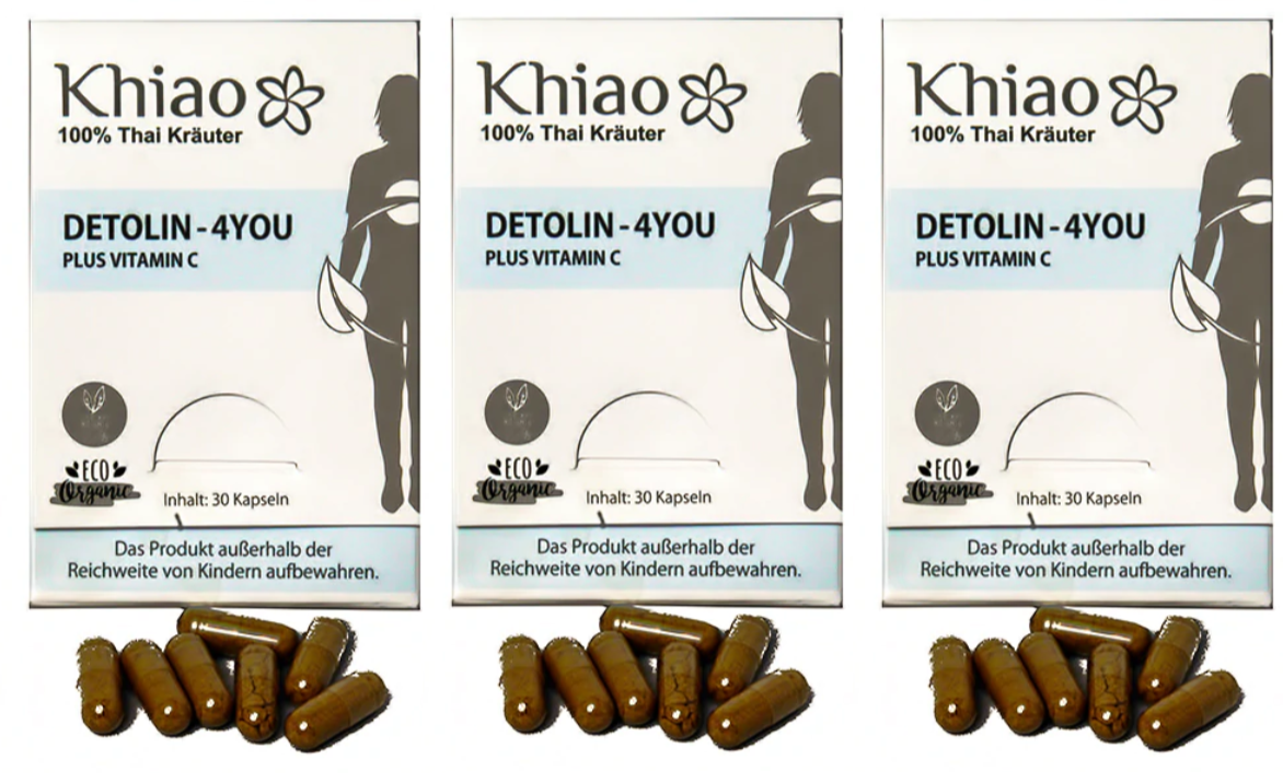Khiao – Detolin 4you Cápsulas Detox con Vitamina C